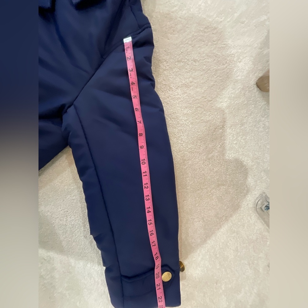 J. Crew Women's Blue Pea Coat with Gold Accents - Picture 7 of 9